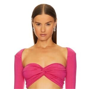 Natalie Rolt Maeve Top in Neon Pink